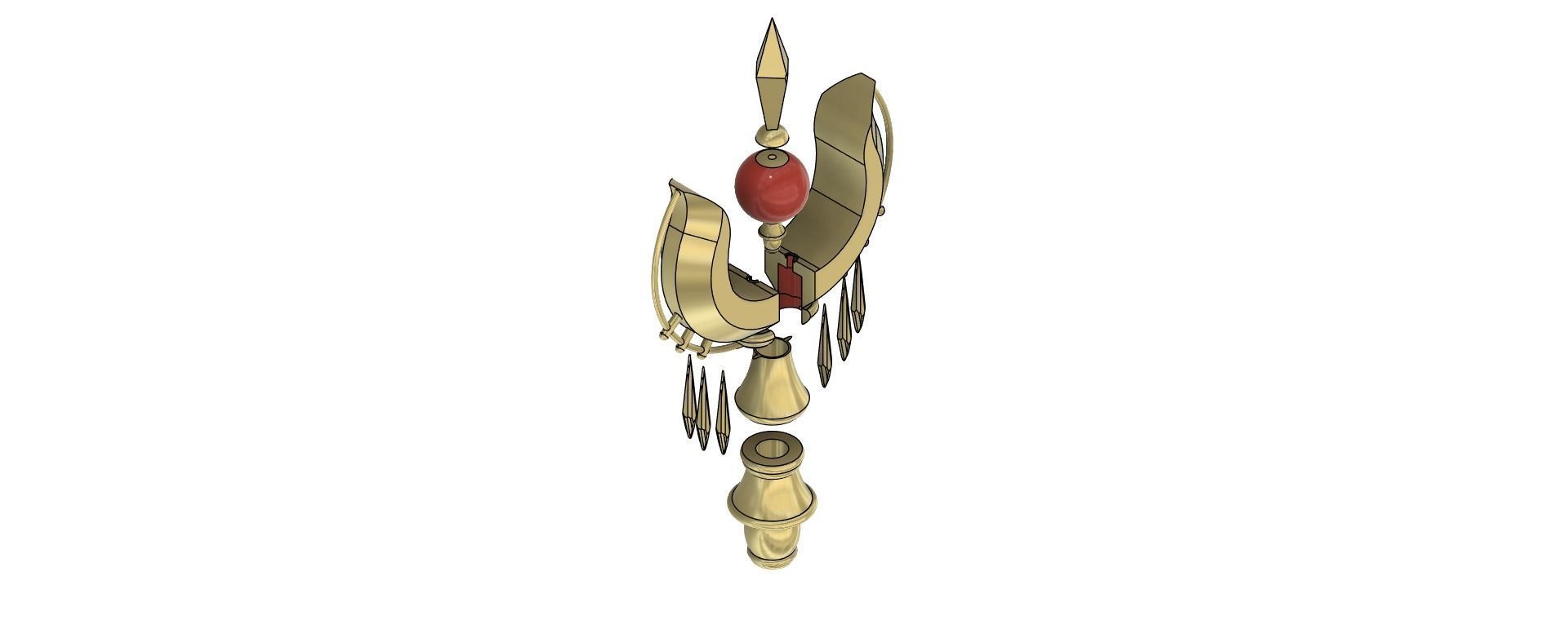 Sheherezade scepter 3D print model_24