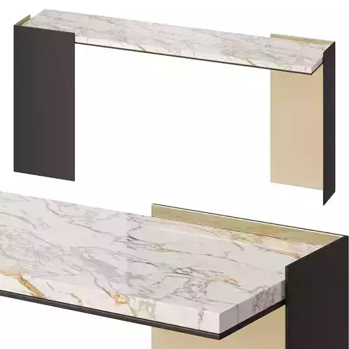 Baker Wrap Console Marble Top