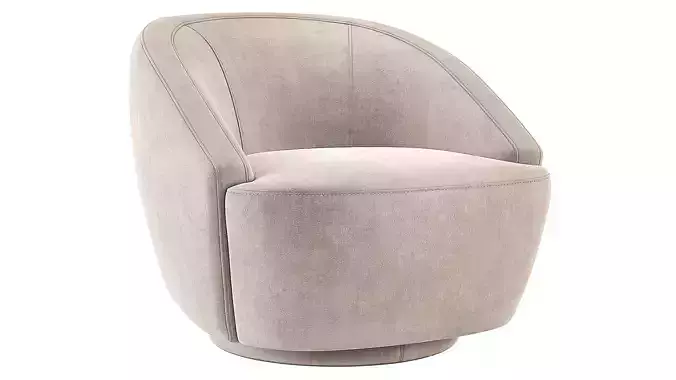 Restoration Hardware Lecco Swivel Chair RH 3D model