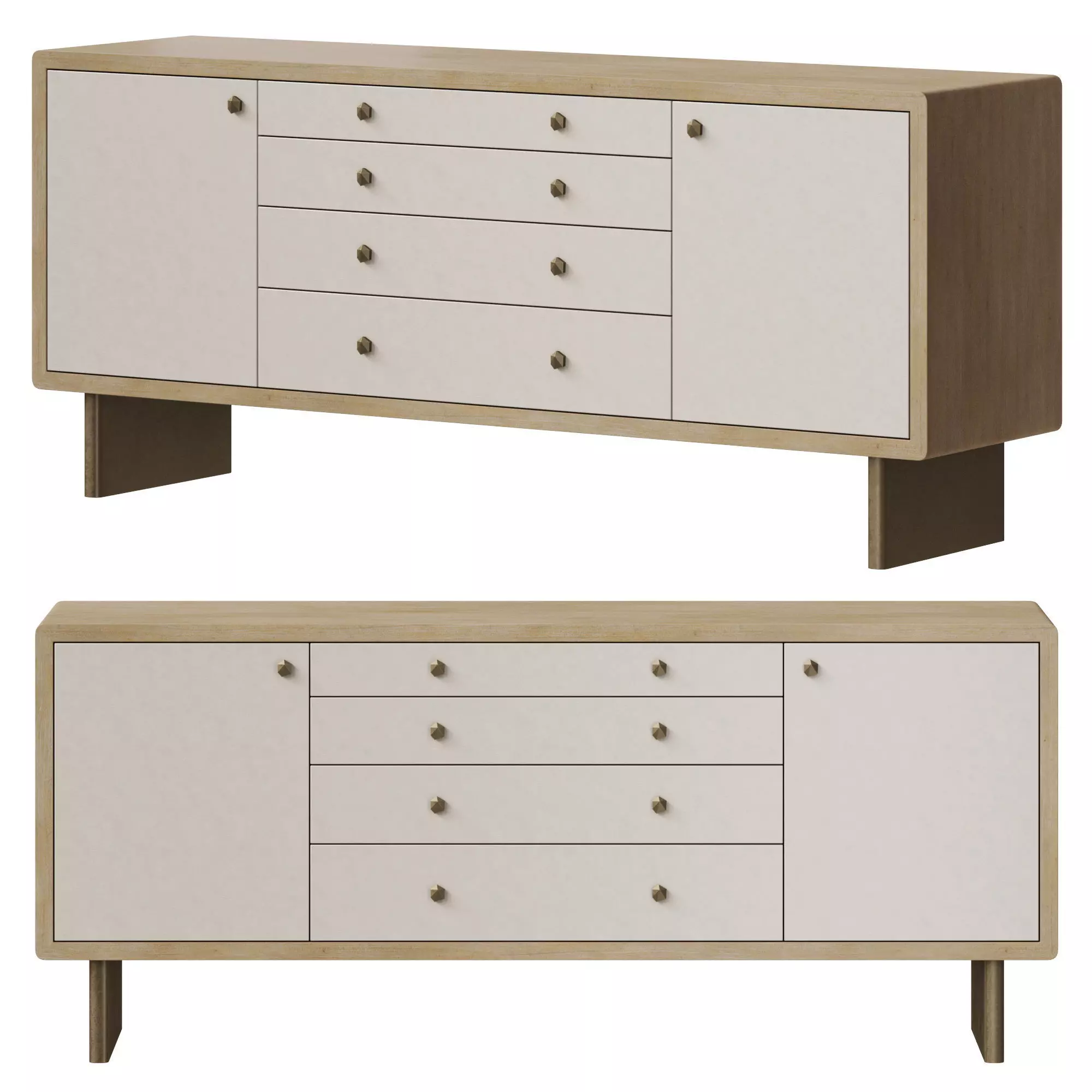 Baker Waterfall Credenza 3D model