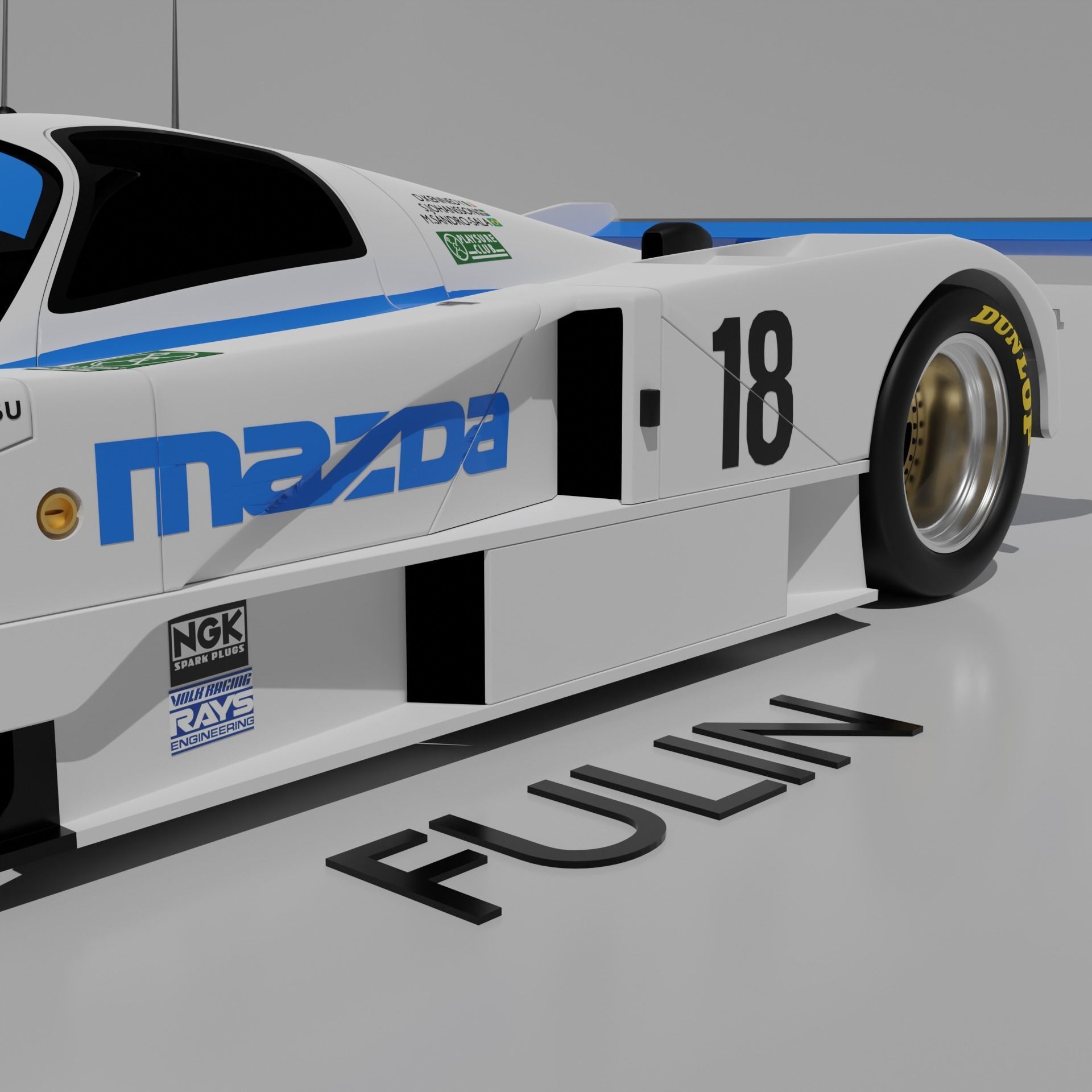 Mazda 787B 3D model_6