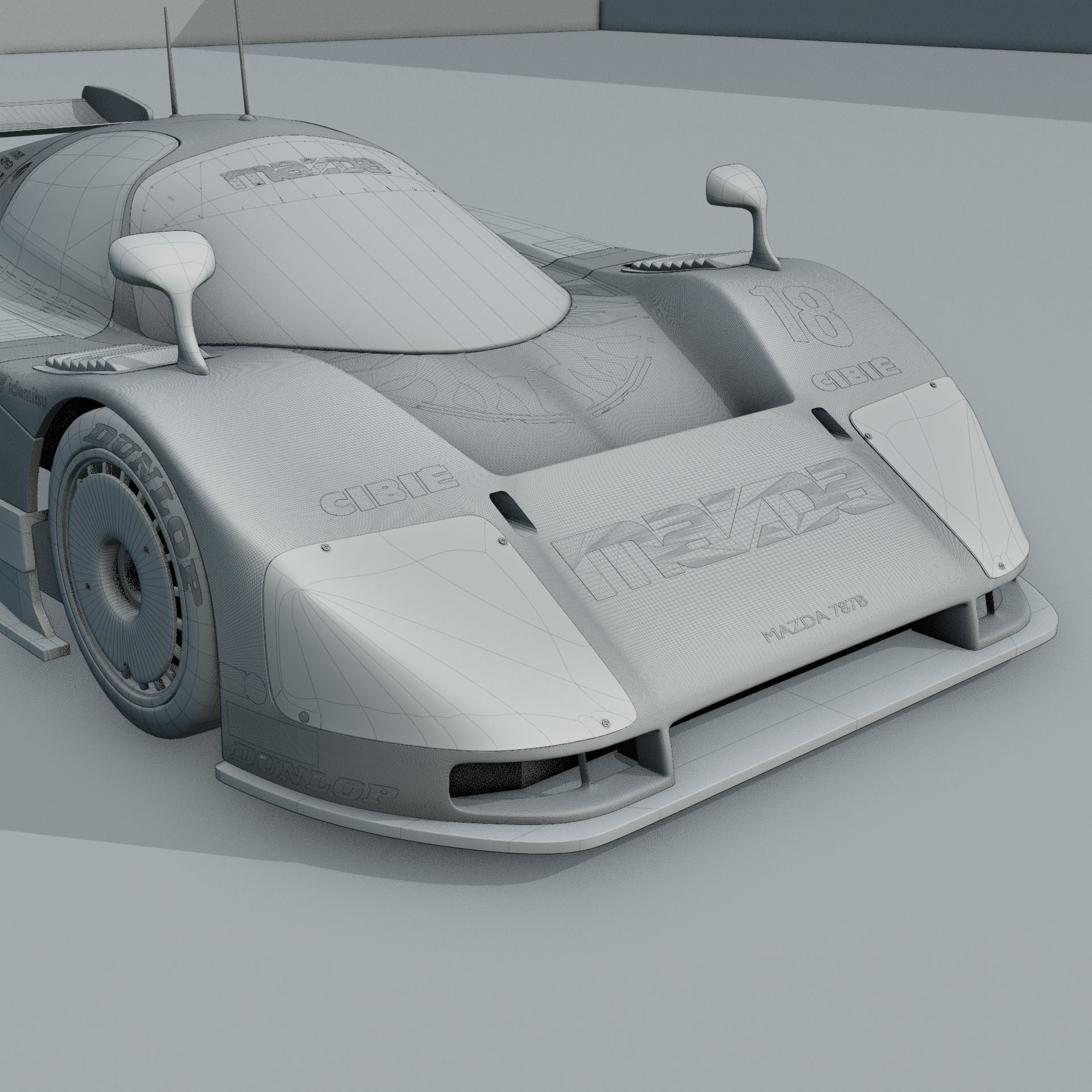 Mazda 787B 3D model_4
