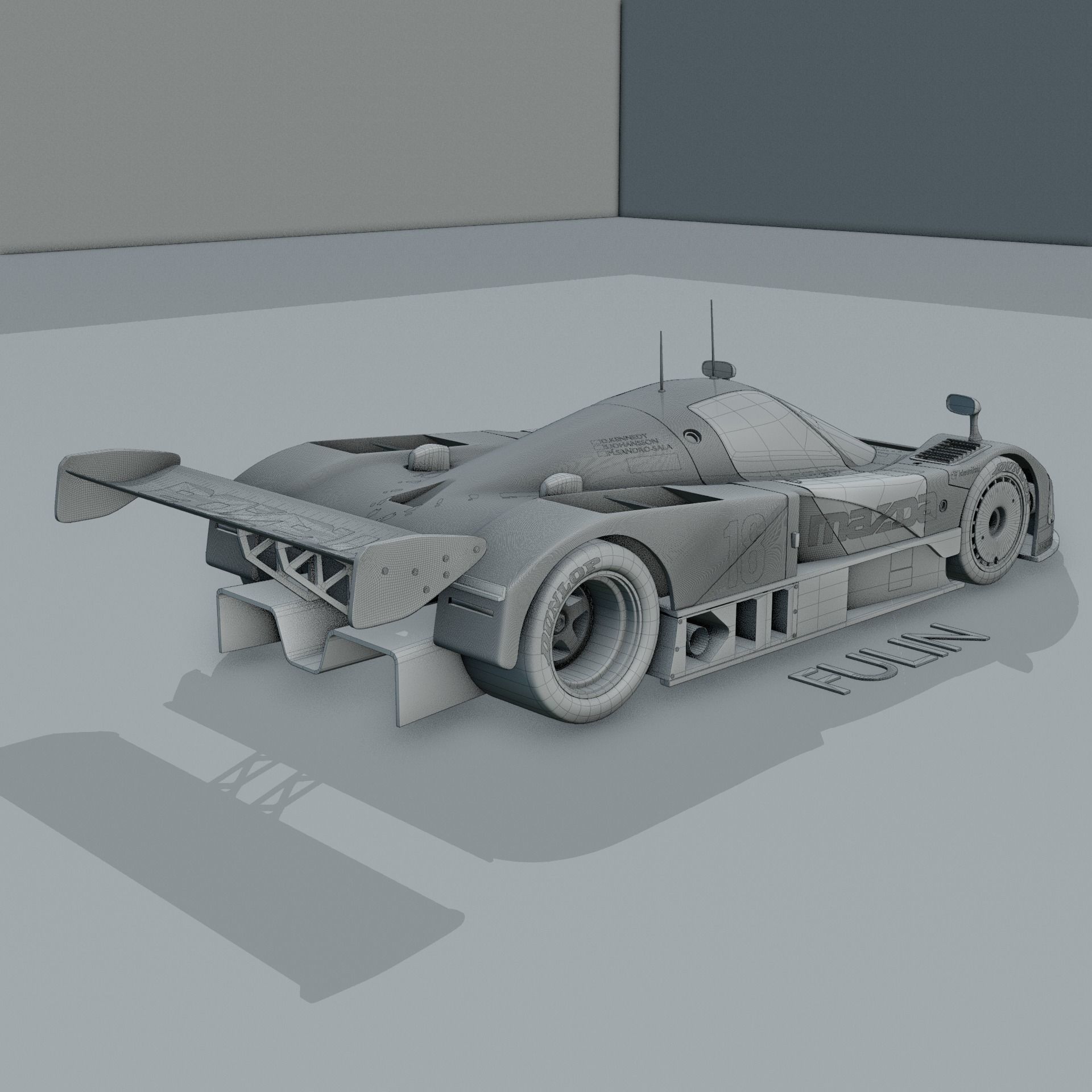 Mazda 787B 3D model_5