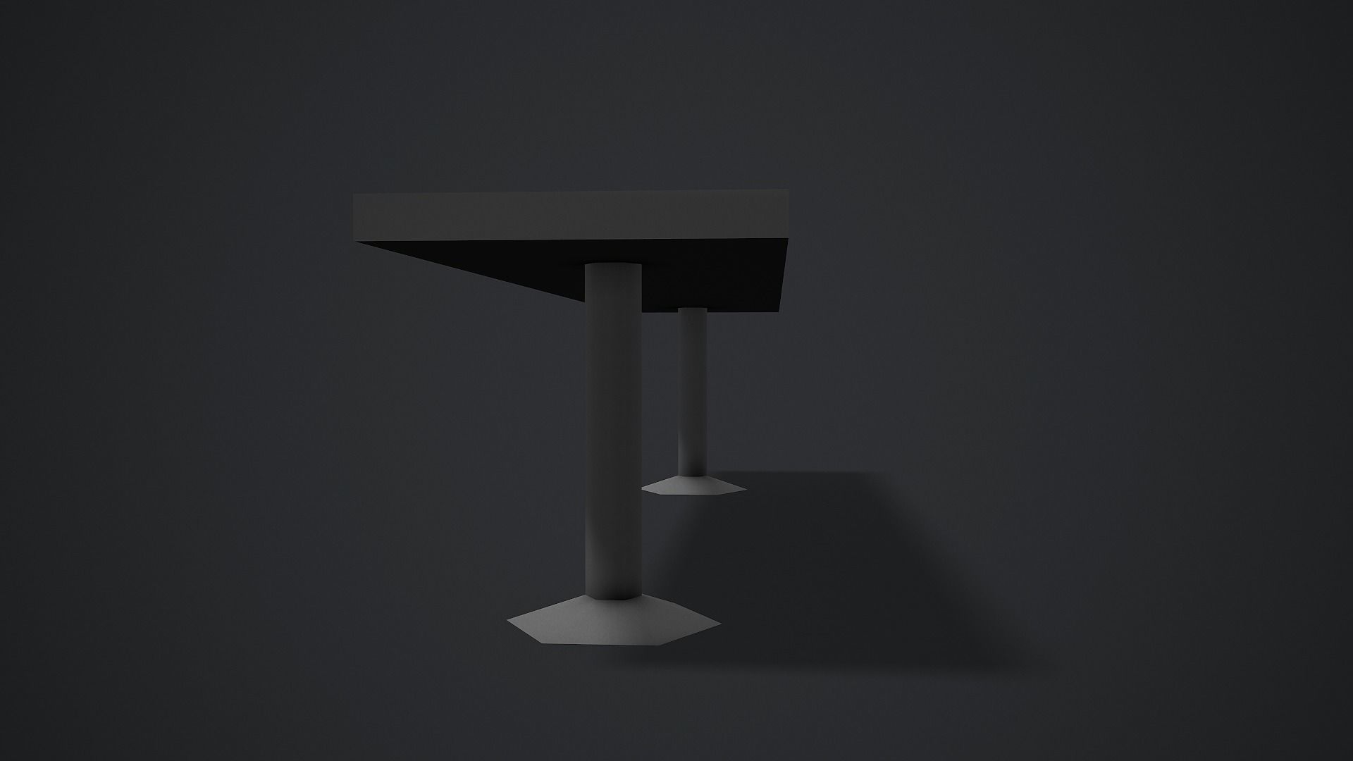 Locker Room Bench - Low Poly Game Ready Low-poly 3D model_7