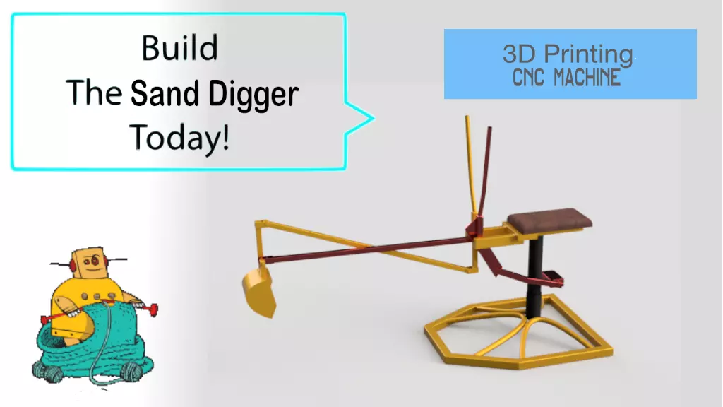 Build a sand digger 3D print model_0