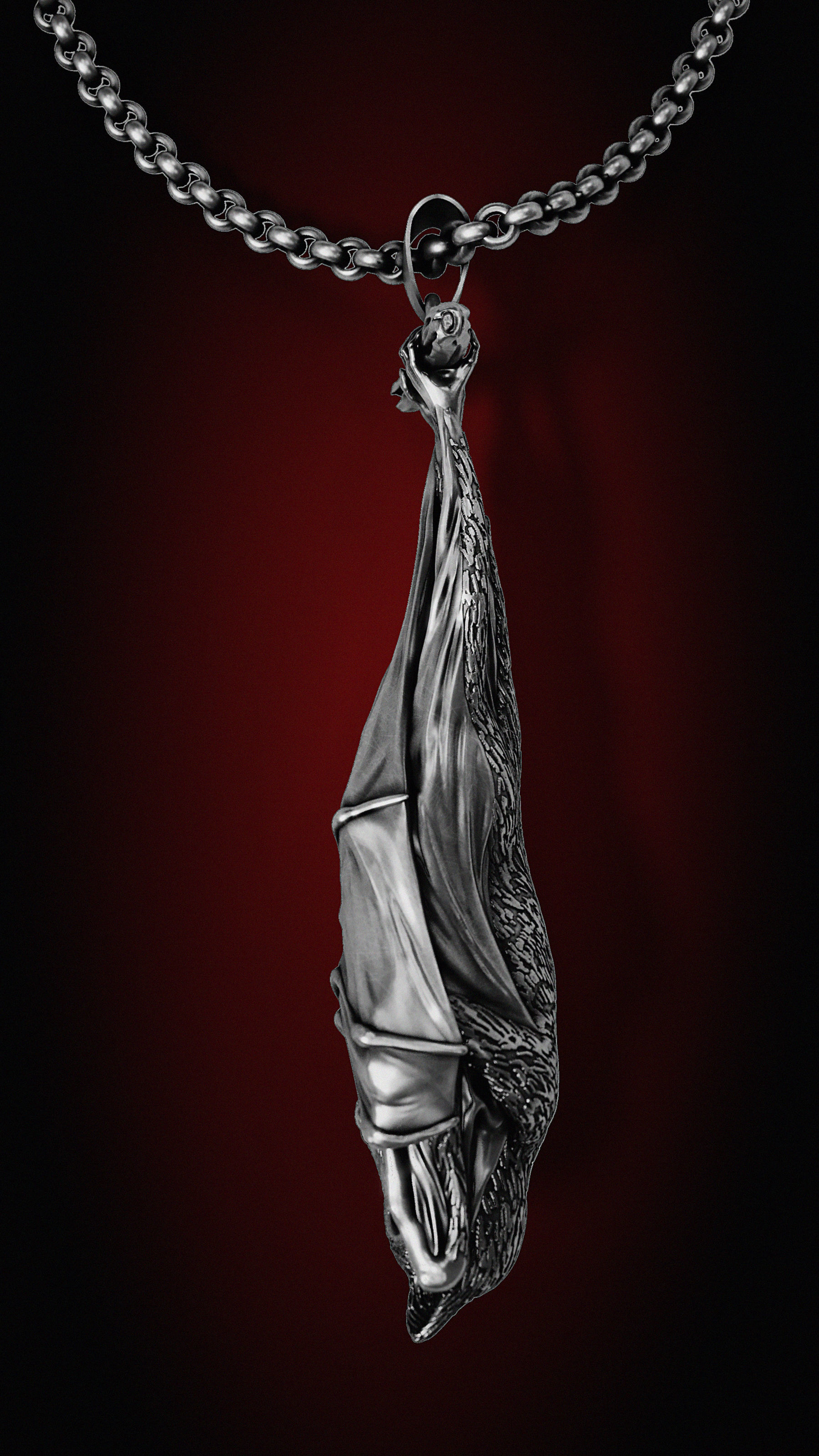 pendant bat 3D print model_3