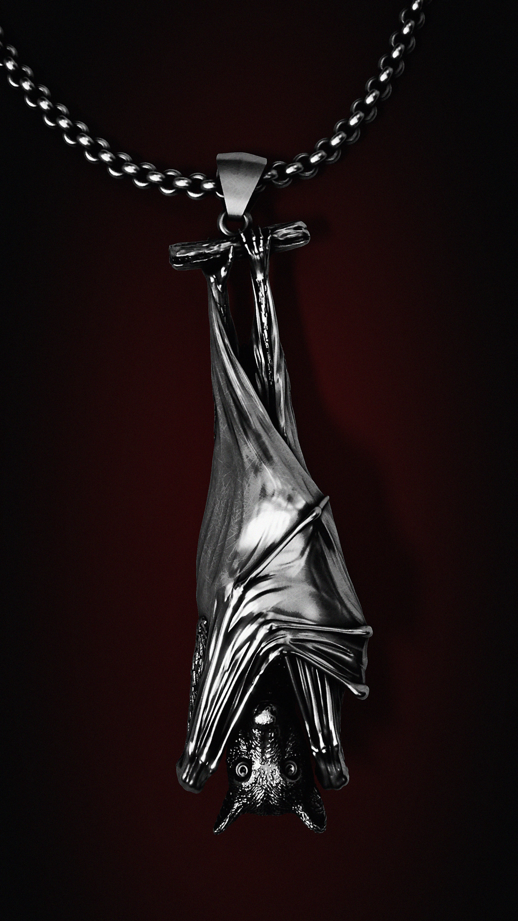 pendant bat 3D print model_1