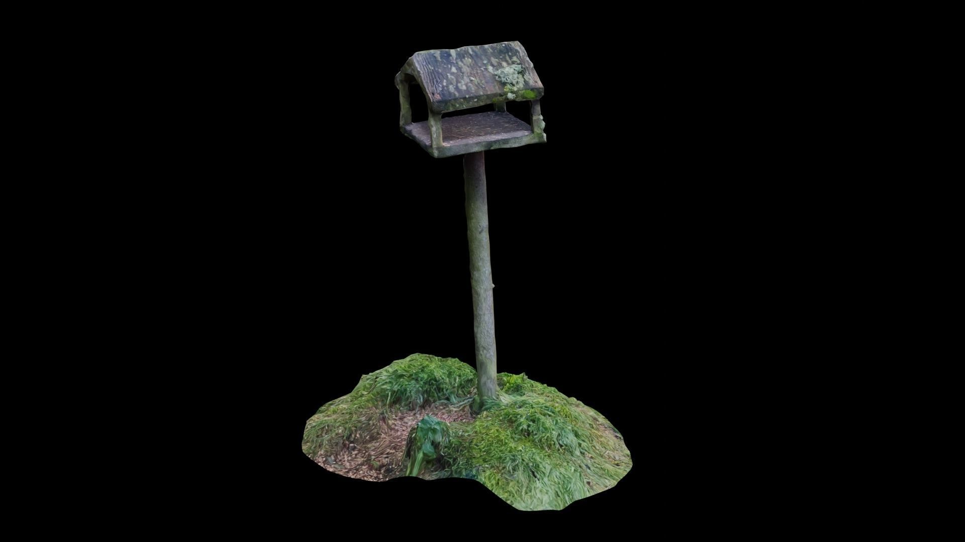 Bird House Table Photoscan Low-poly 3D model_6