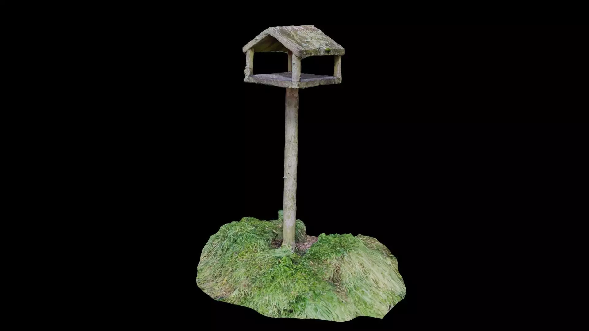 Bird House Table Photoscan Low-poly 3D model_0