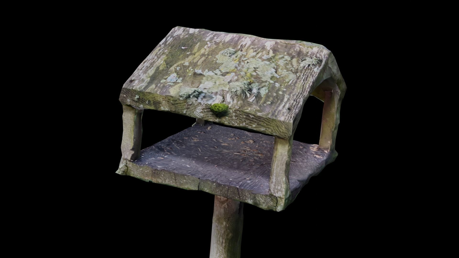 Bird House Table Photoscan Low-poly 3D model_11