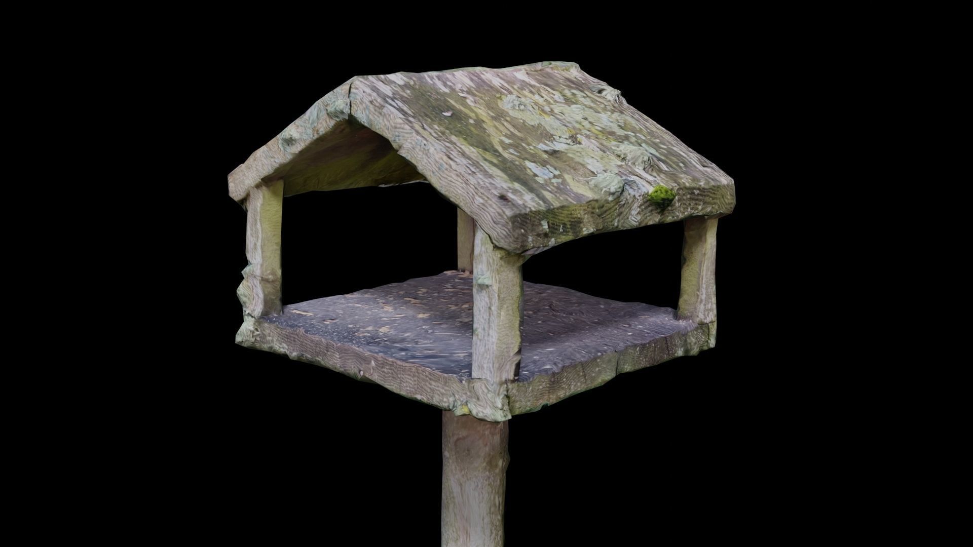Bird House Table Photoscan Low-poly 3D model_10