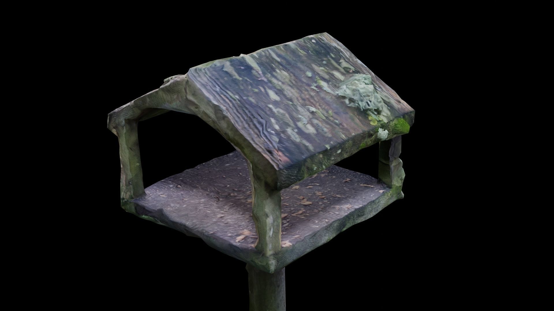 Bird House Table Photoscan Low-poly 3D model_12
