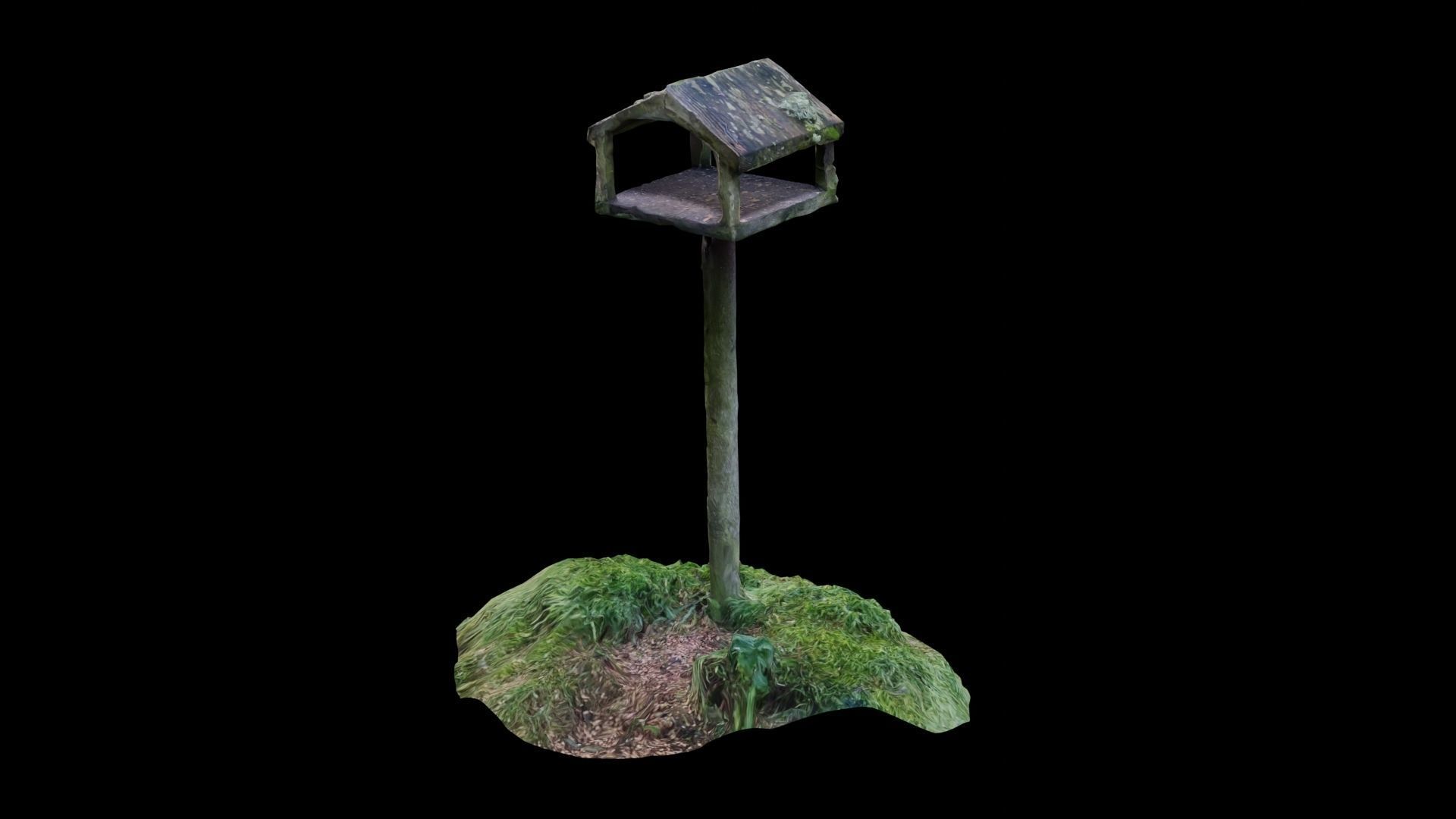 Bird House Table Photoscan Low-poly 3D model_5