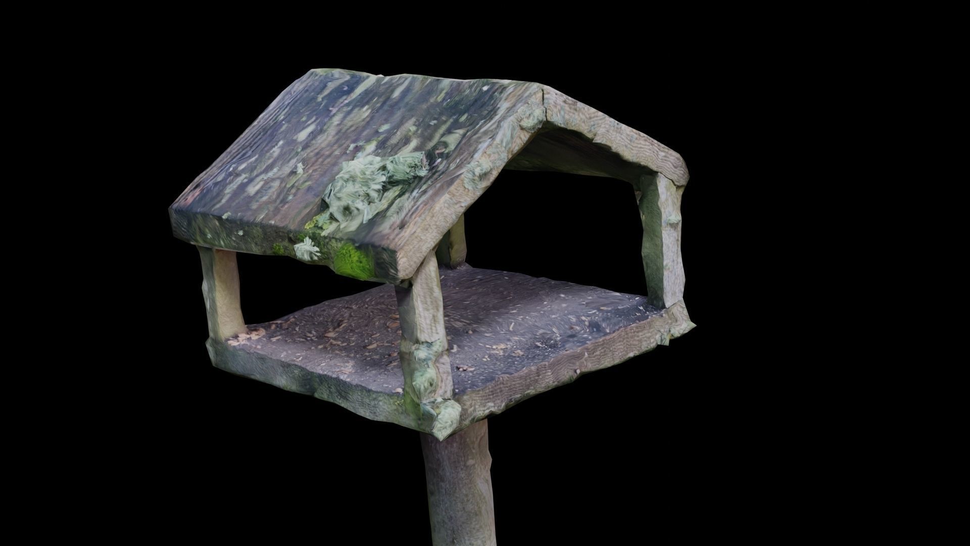 Bird House Table Photoscan Low-poly 3D model_13