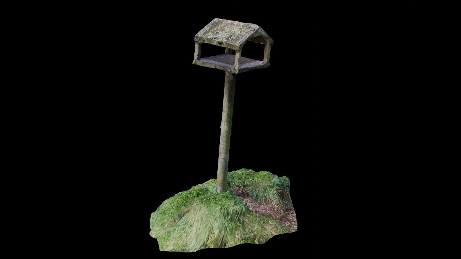 Bird House Table Photoscan Low-poly 3D model_3