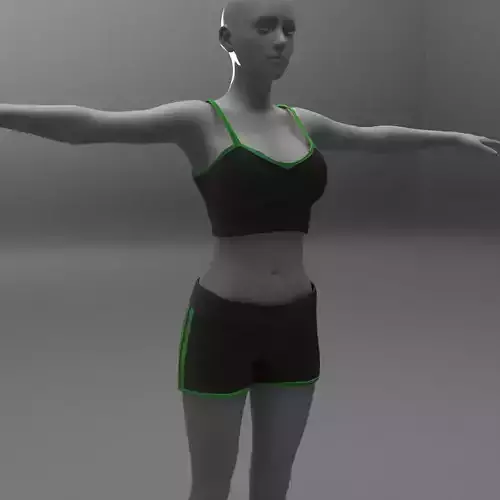 Female Sports Outfit - Lingerie Type