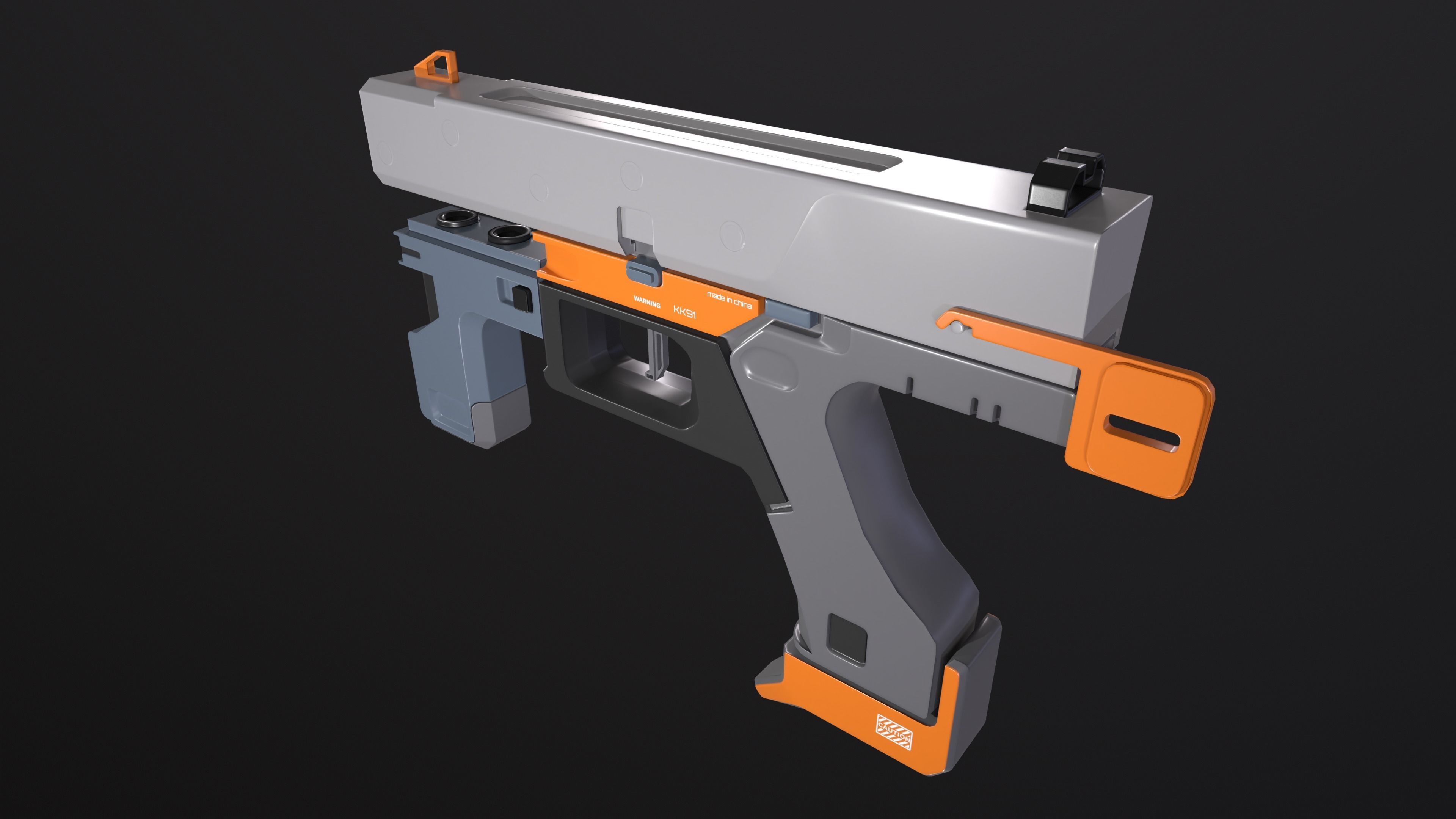 Sci-Fi Pistol free VR / AR / low-poly 3D model | CGTrader