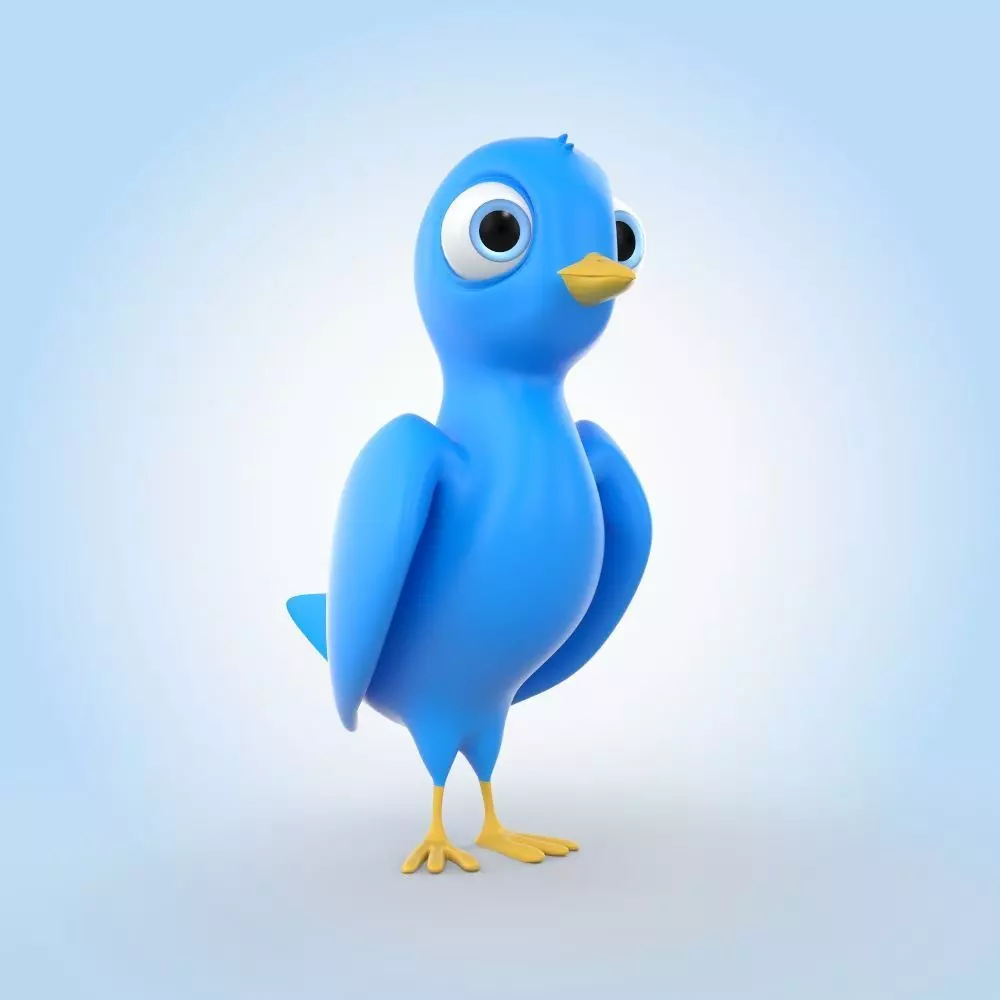Blue Bird 3D model_0