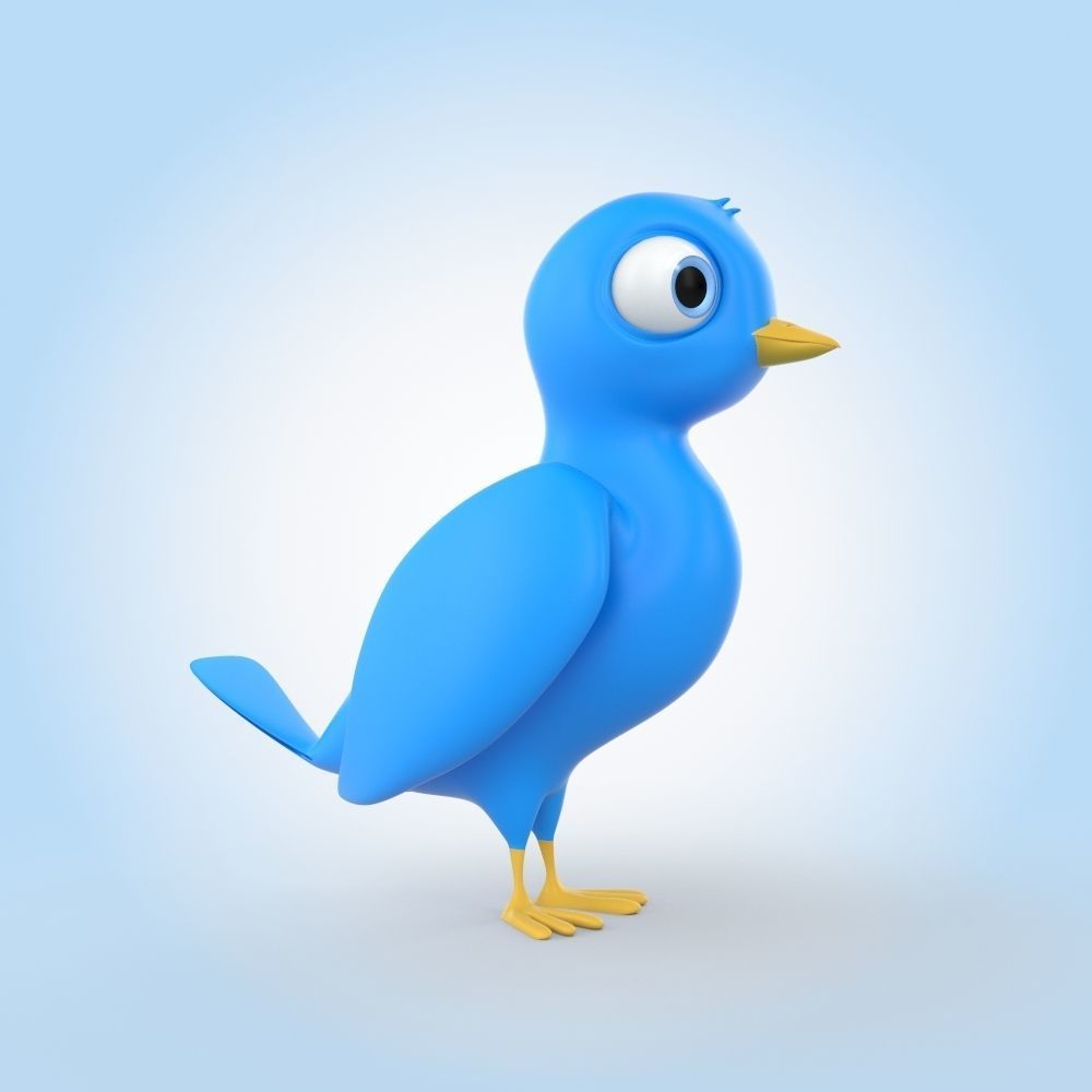 Blue Bird 3D model_1