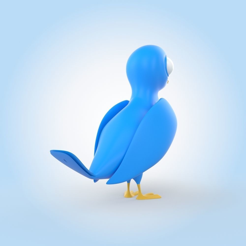 Blue Bird 3D model_2