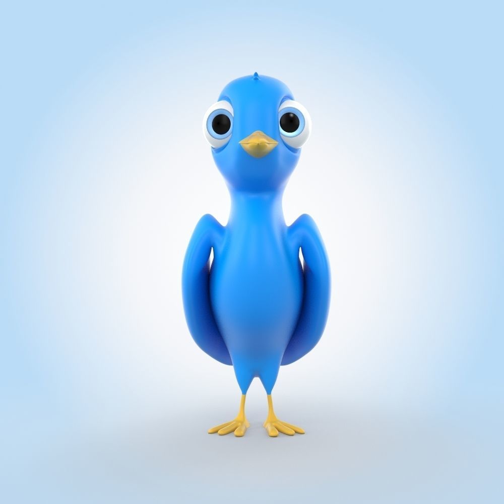 Blue Bird 3D model_4