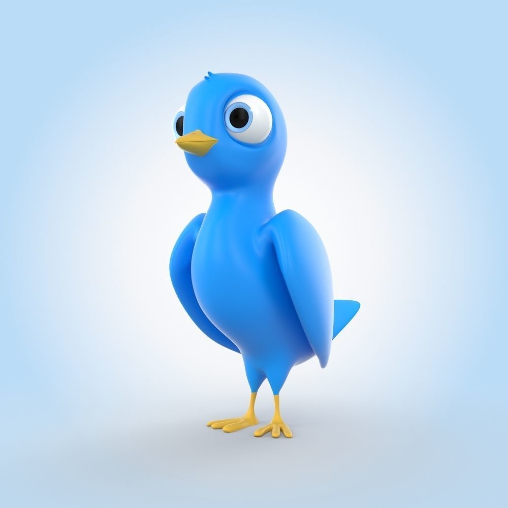Blue Bird 3D model_3