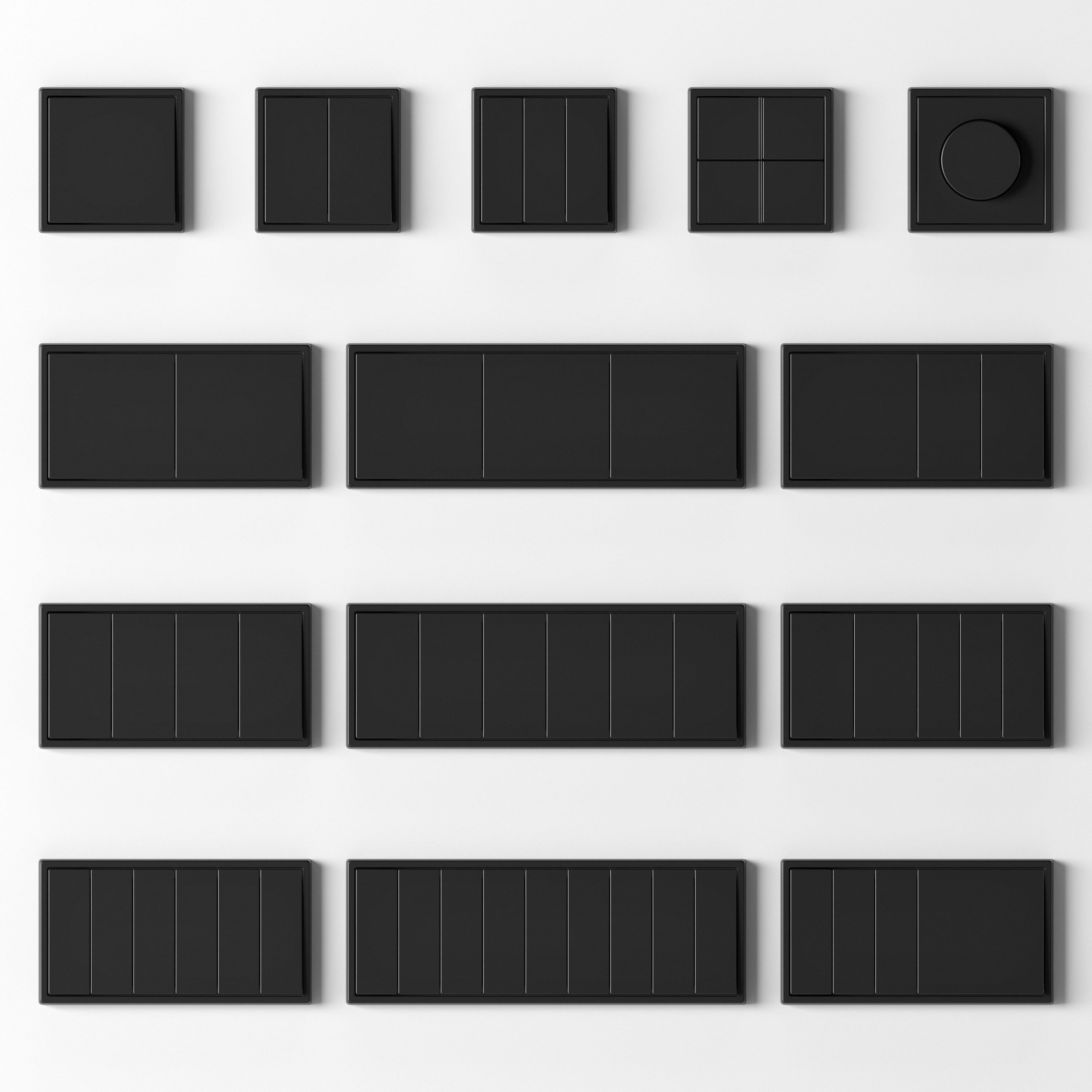 JUNG LS 990- Switches and sockets kit 79 3D model_5