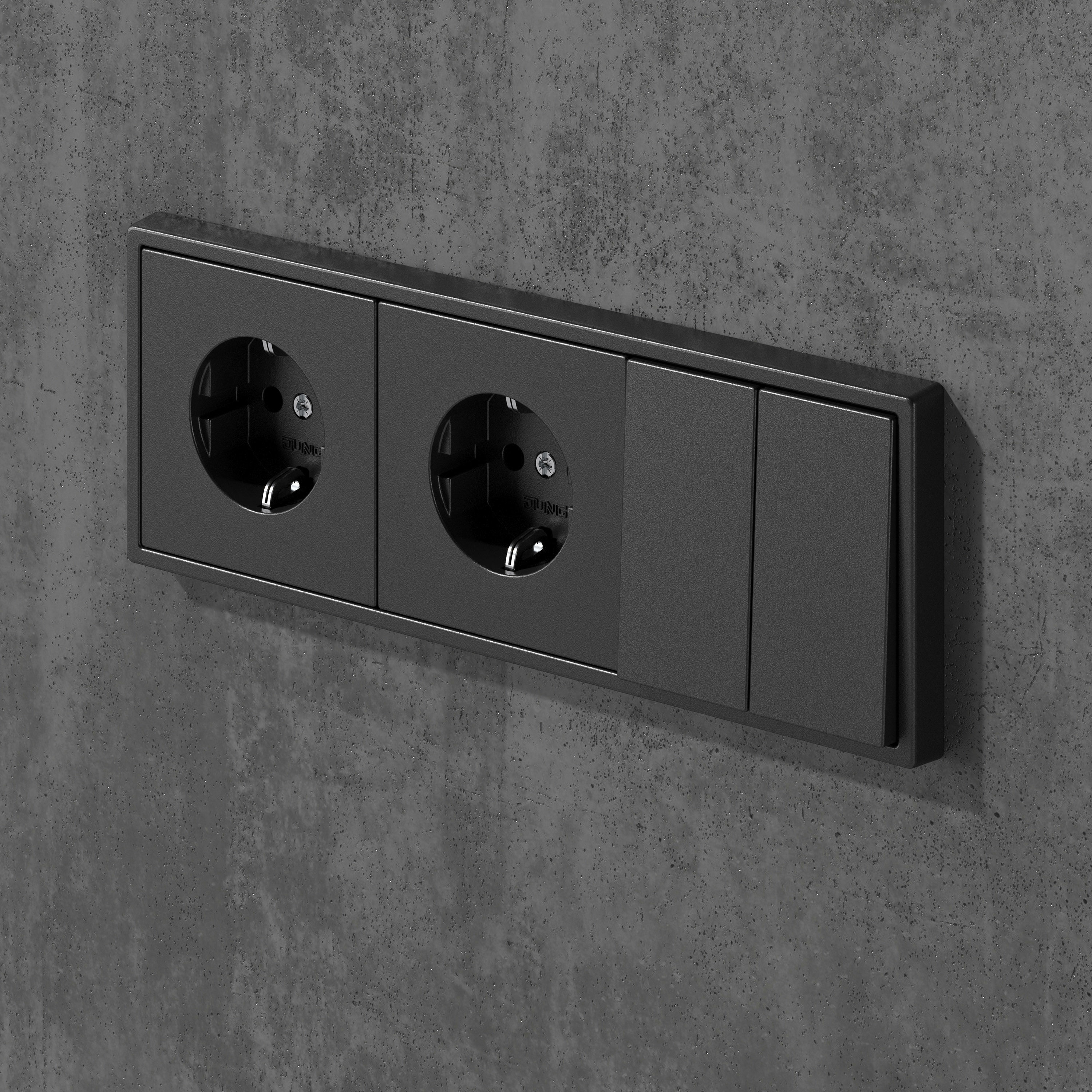 JUNG LS 990- Switches and sockets kit 79 3D model_1