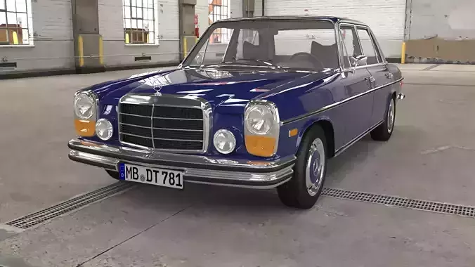 1975 model Mercedes Benz W114 sedan car 