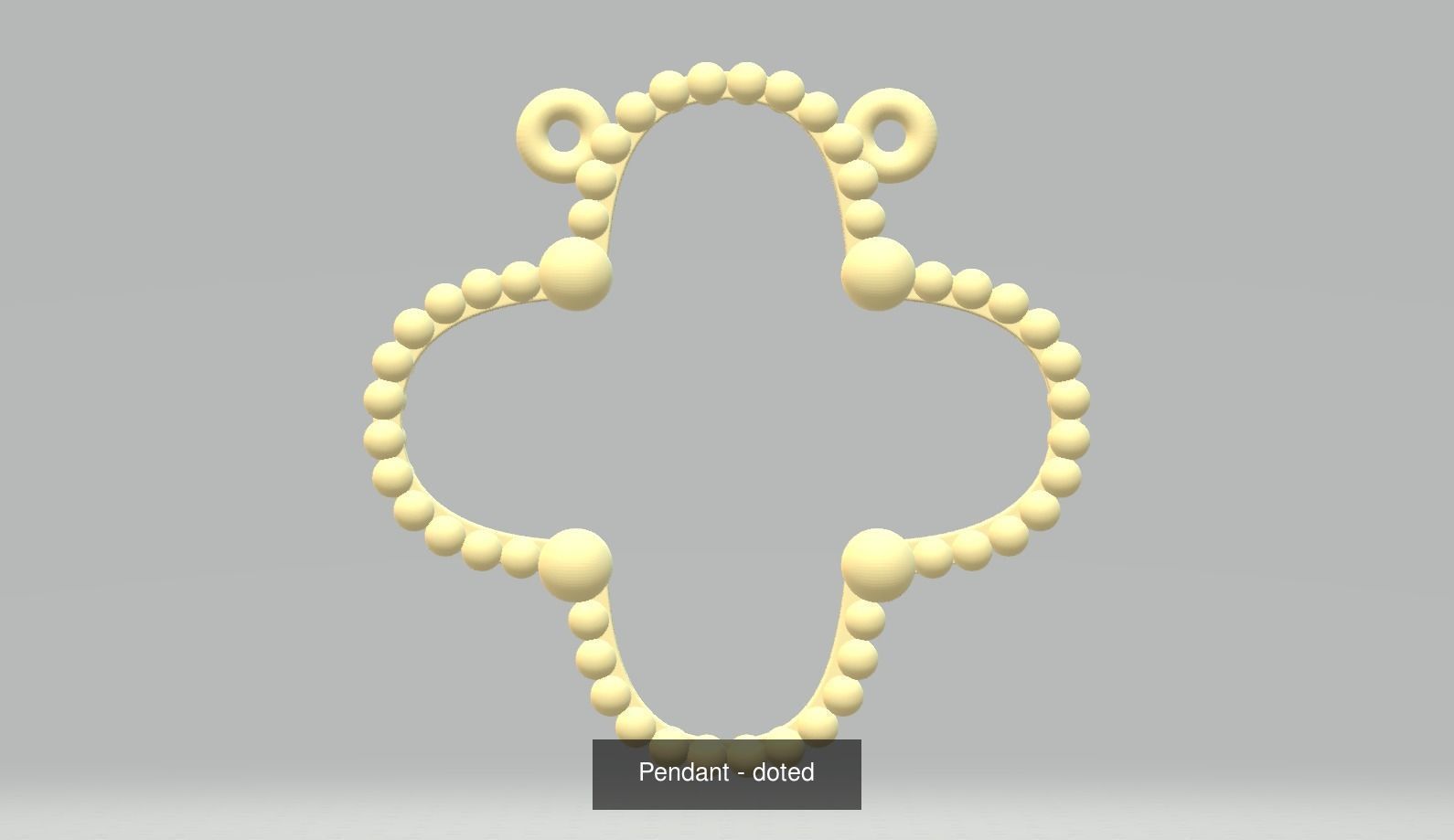 4 Frame Pendant Necklace stl jcd 3D Model Collection_2