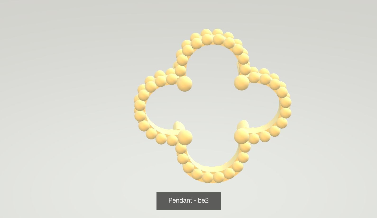 4 Frame Pendant Necklace stl jcd 3D Model Collection_4