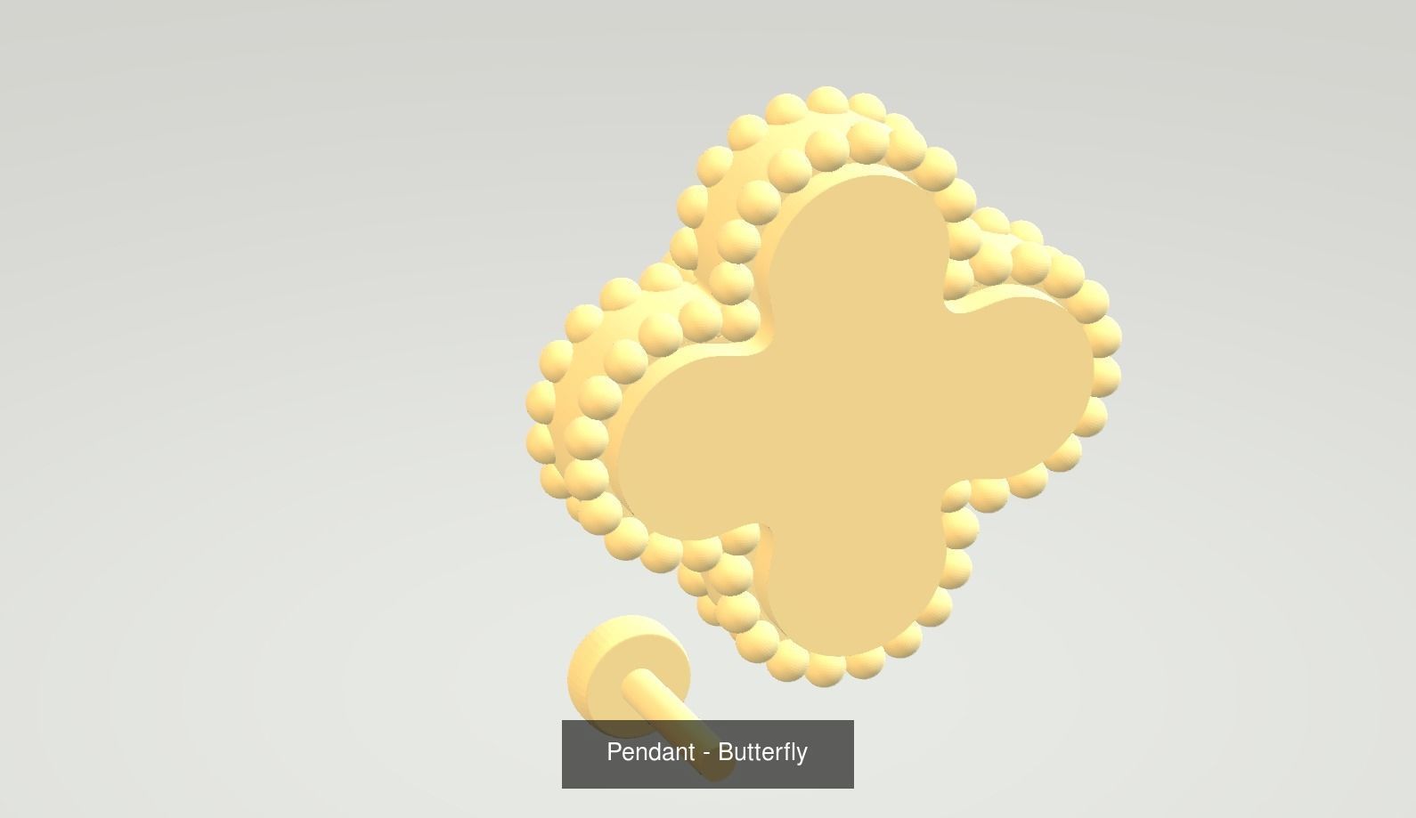 4 Frame Pendant Necklace stl jcd 3D Model Collection_3