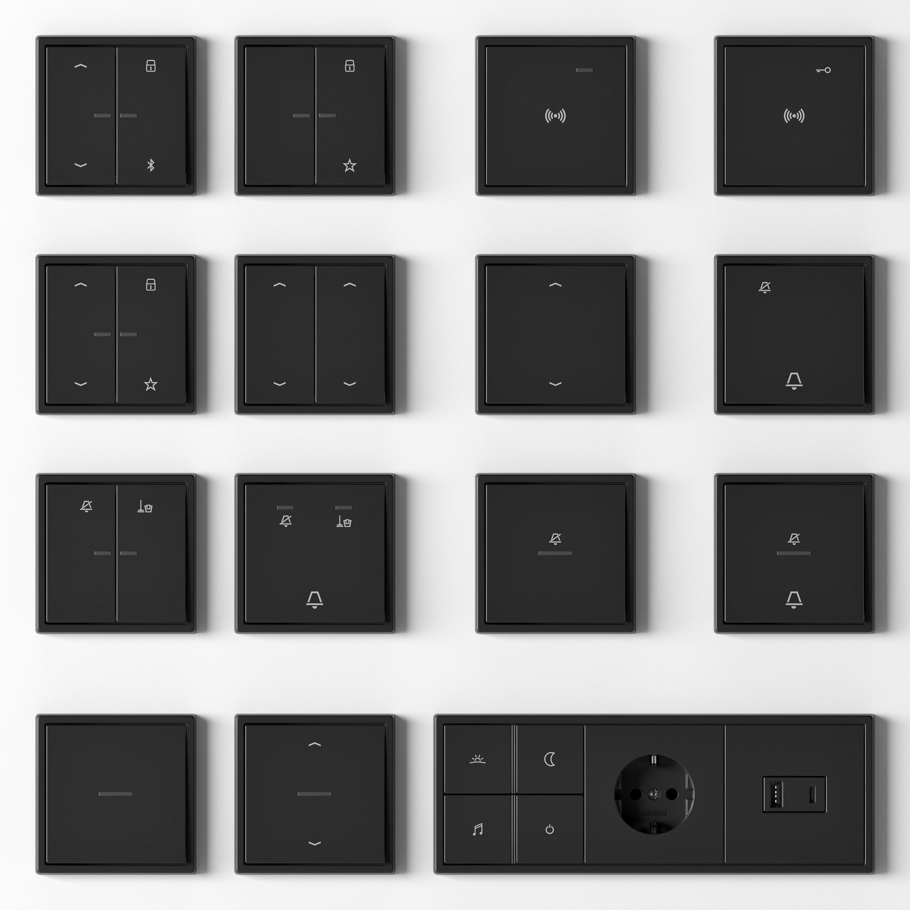 JUNG LS 990 - Hospitality kit 34 items 3D model_2