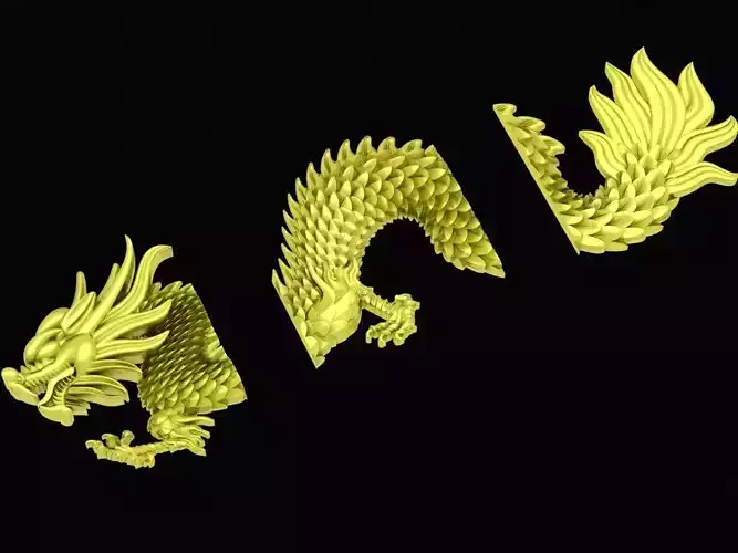 zodiac chinese dragon for jewlery 4185 3D print model