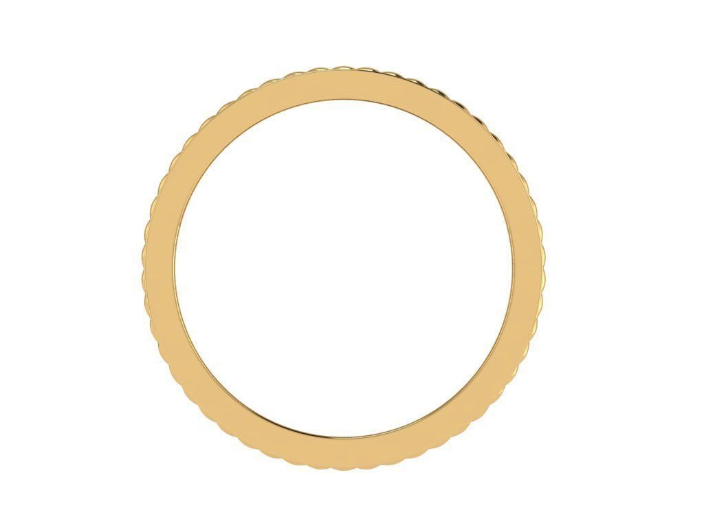 Ring495 gold ring with braided lines 3D print model_2