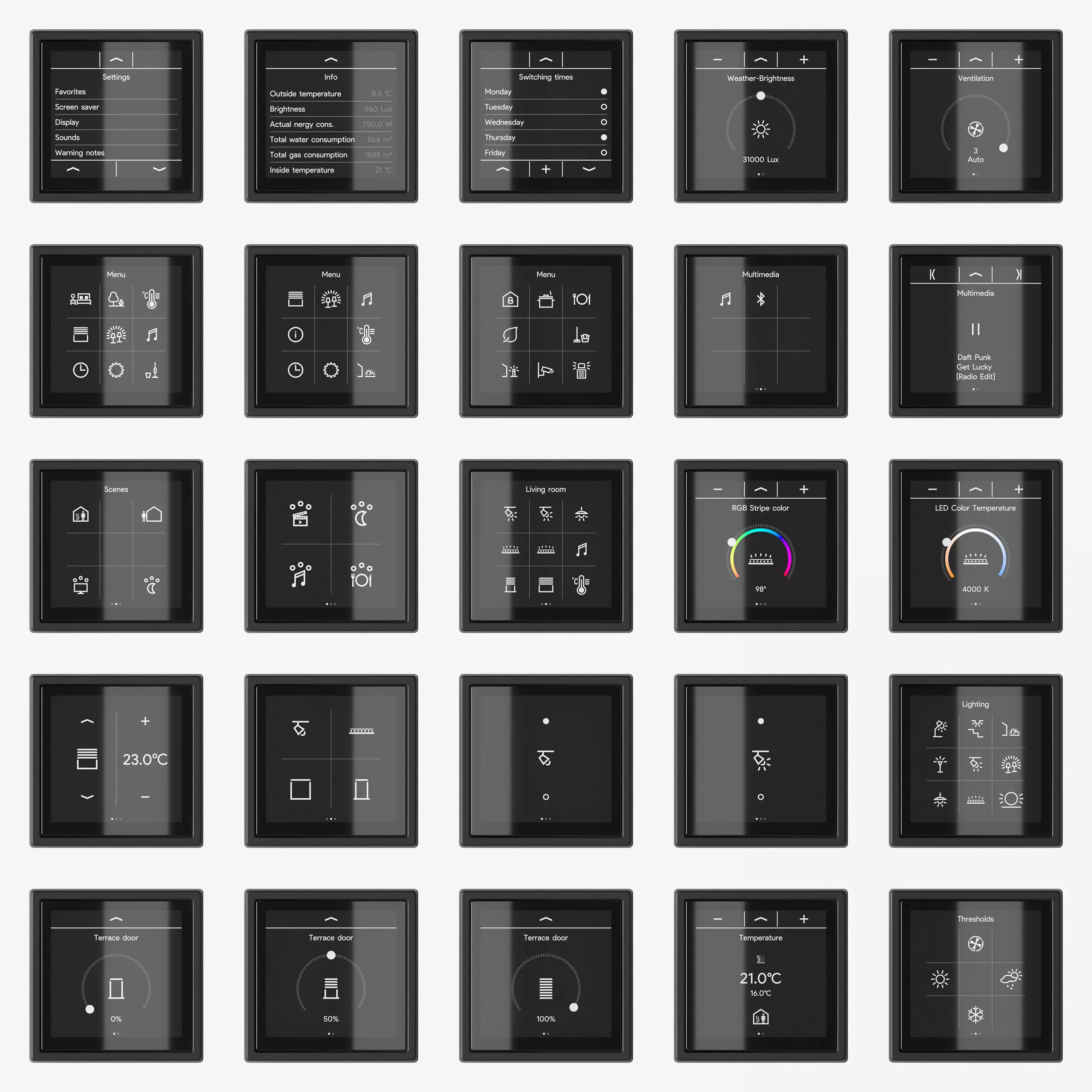 JUNG LS 990 - LS Touch smart KNX kit 54 items 3D model_0