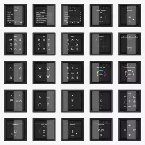JUNG LS 990 - LS Touch smart KNX kit 54  items 3D model