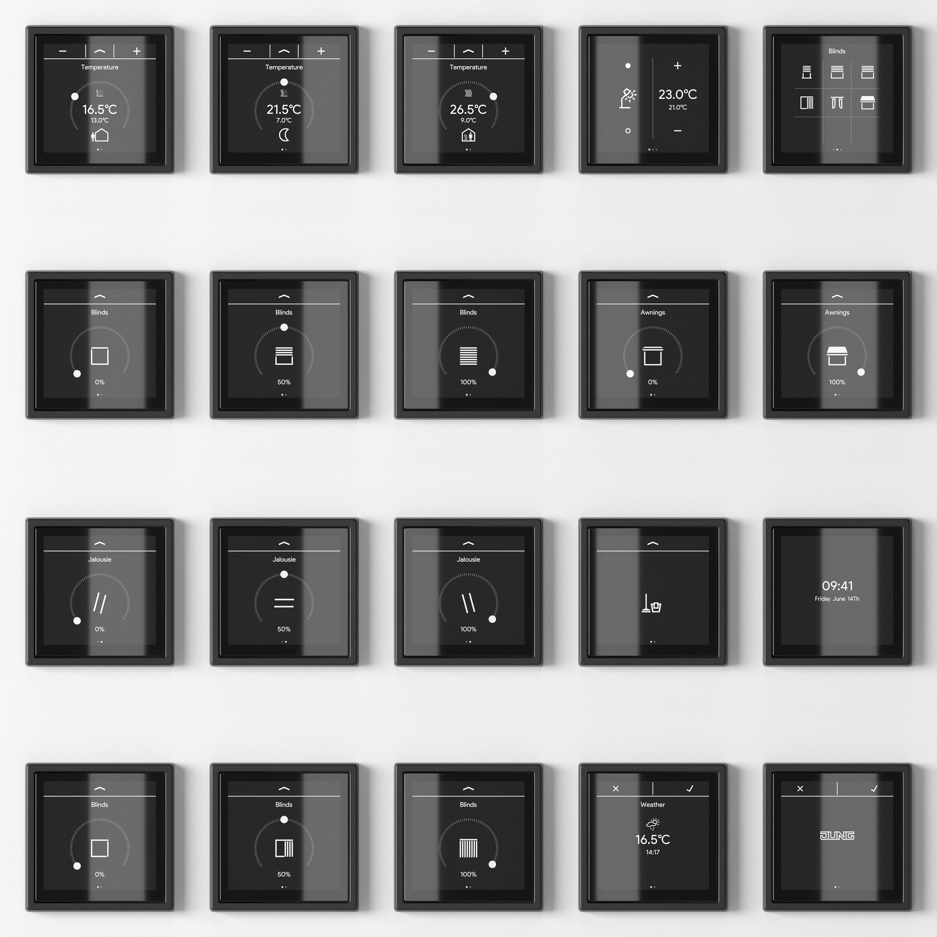 JUNG LS 990 - LS Touch smart KNX kit 54 items 3D model_3