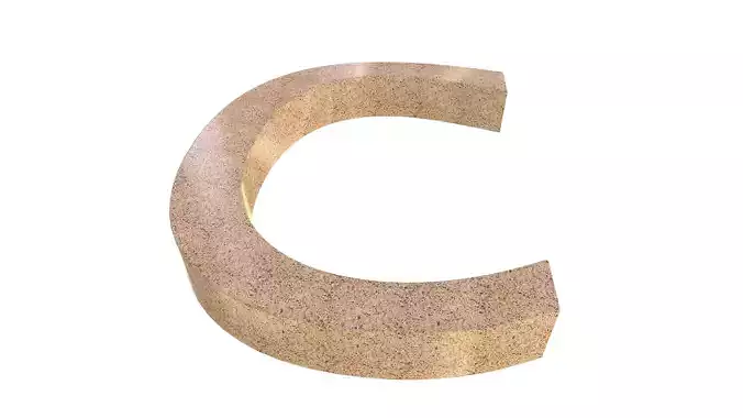 Modern Bench C Type 3D Model AR VR PBR