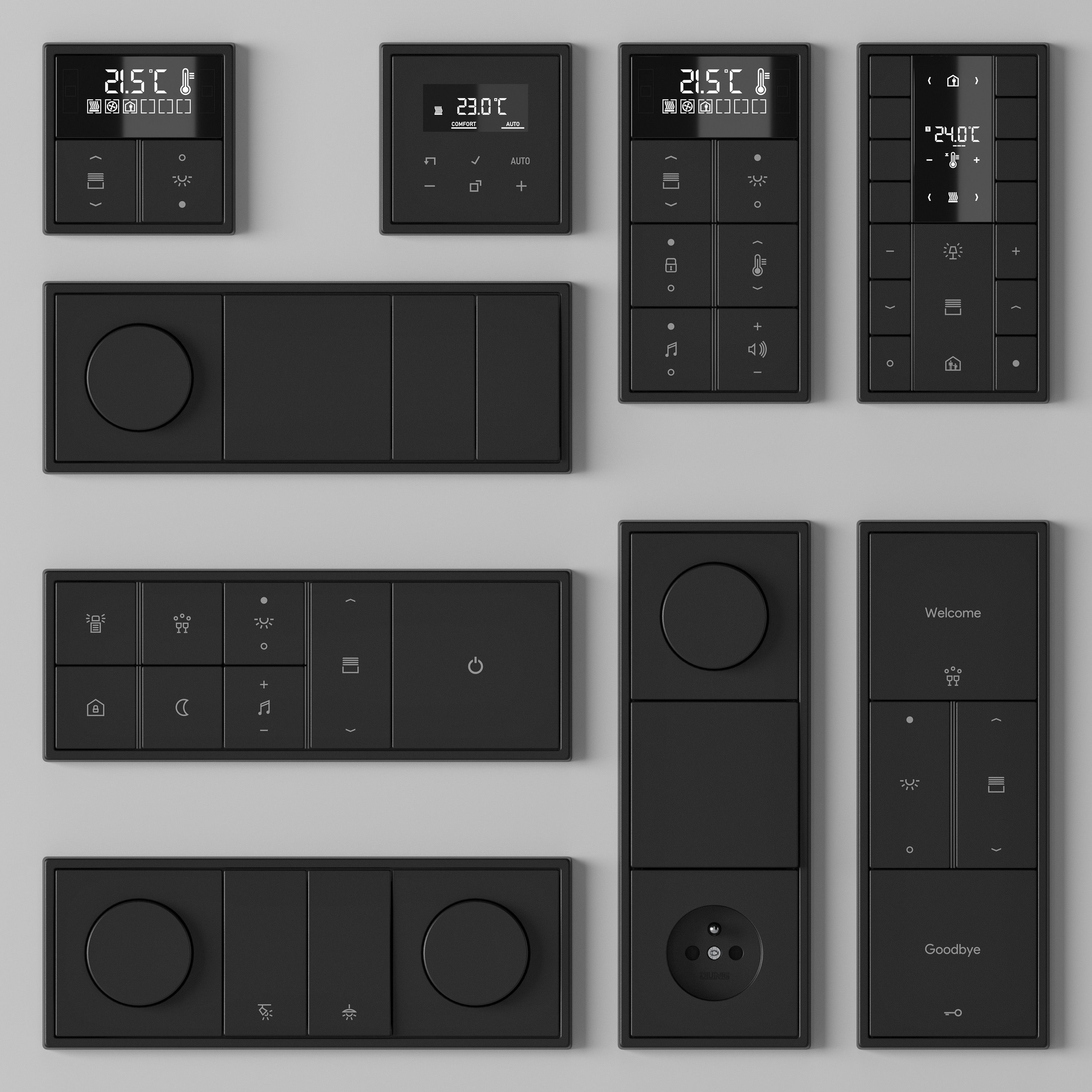 JUNG LS 990 - KNX Smart Home kit 50 items 3D model_1