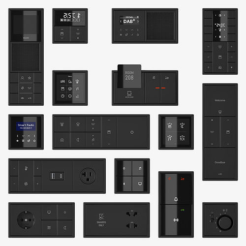 JUNG LS 990 FULL Collection 217 items 3D model