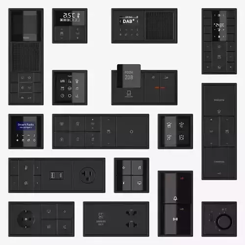 JUNG LS 990 FULL Collection 217 items 3D model