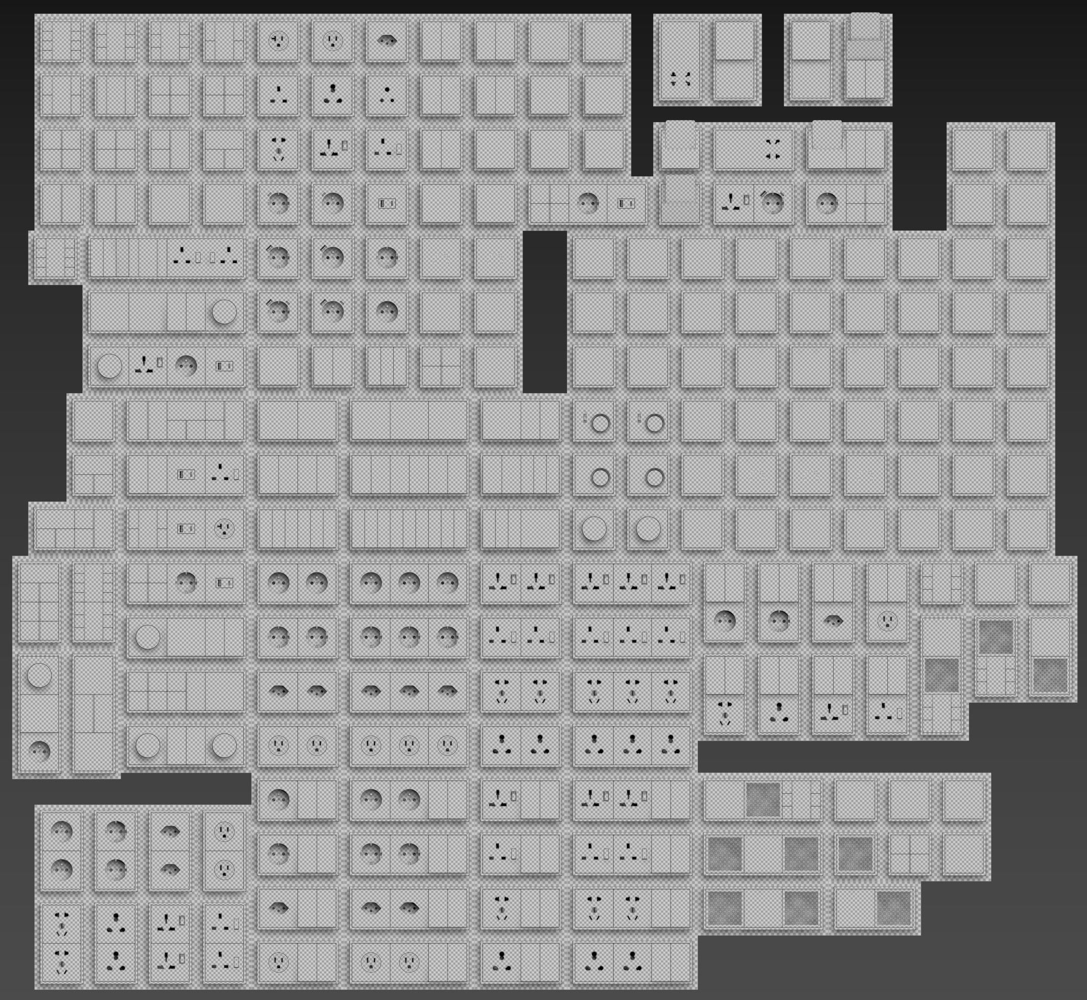 JUNG LS 990 FULL Collection 217 items 3D model_5