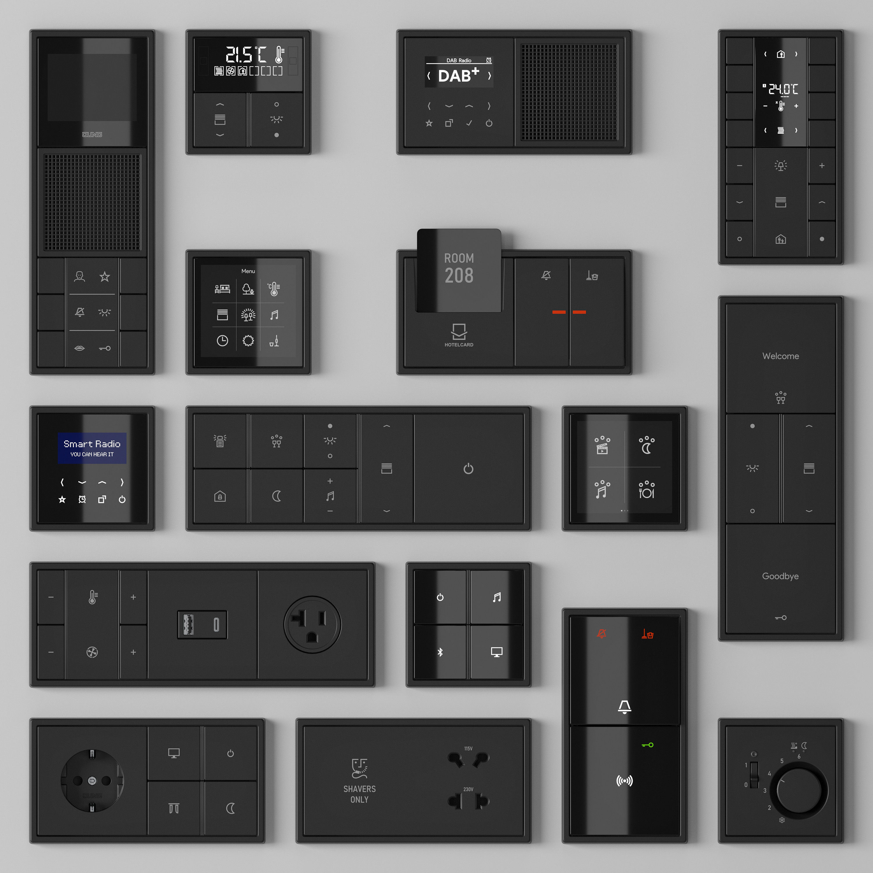 JUNG LS 990 FULL Collection 217 items 3D model_3