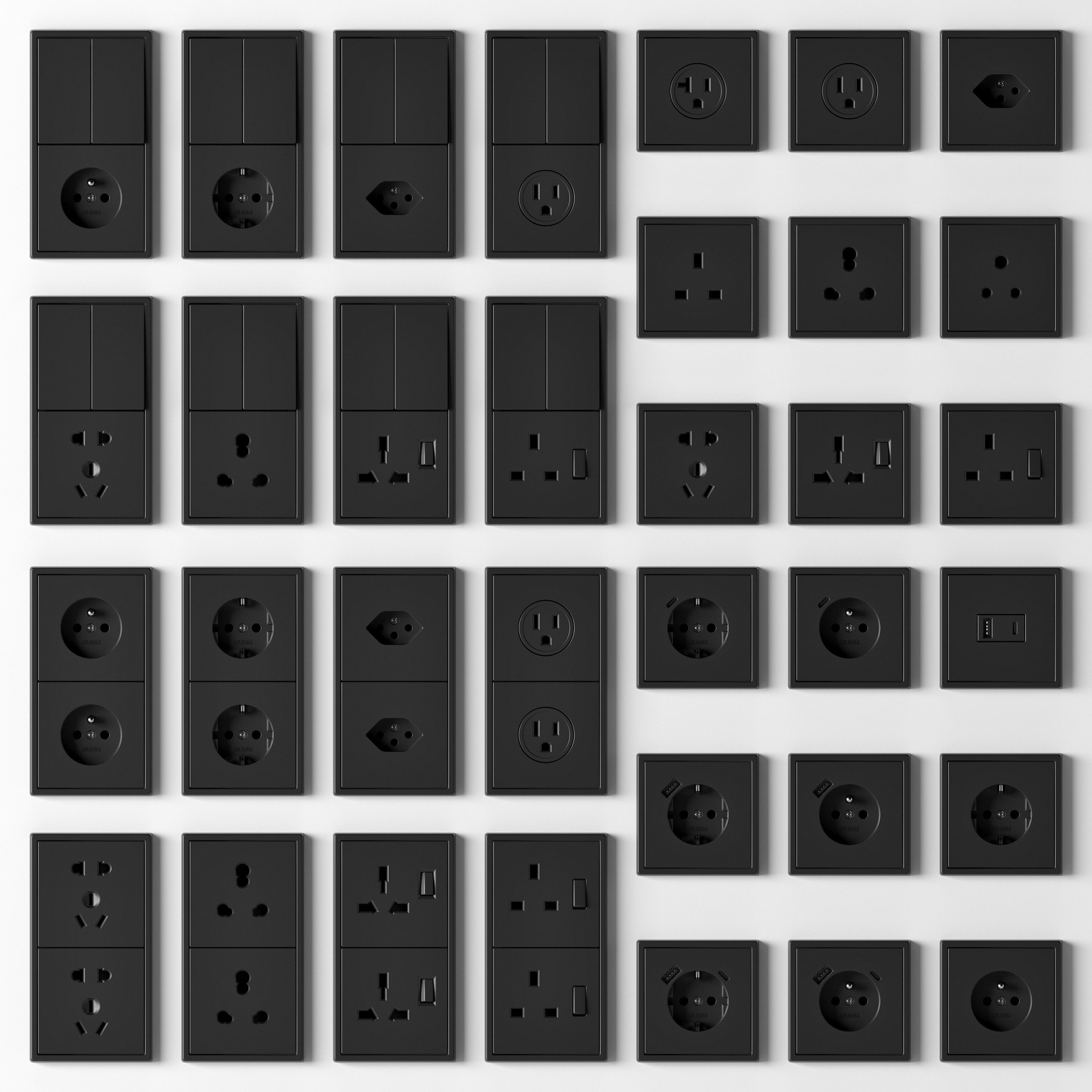 JUNG LS 990 FULL Collection 217 items 3D model_6