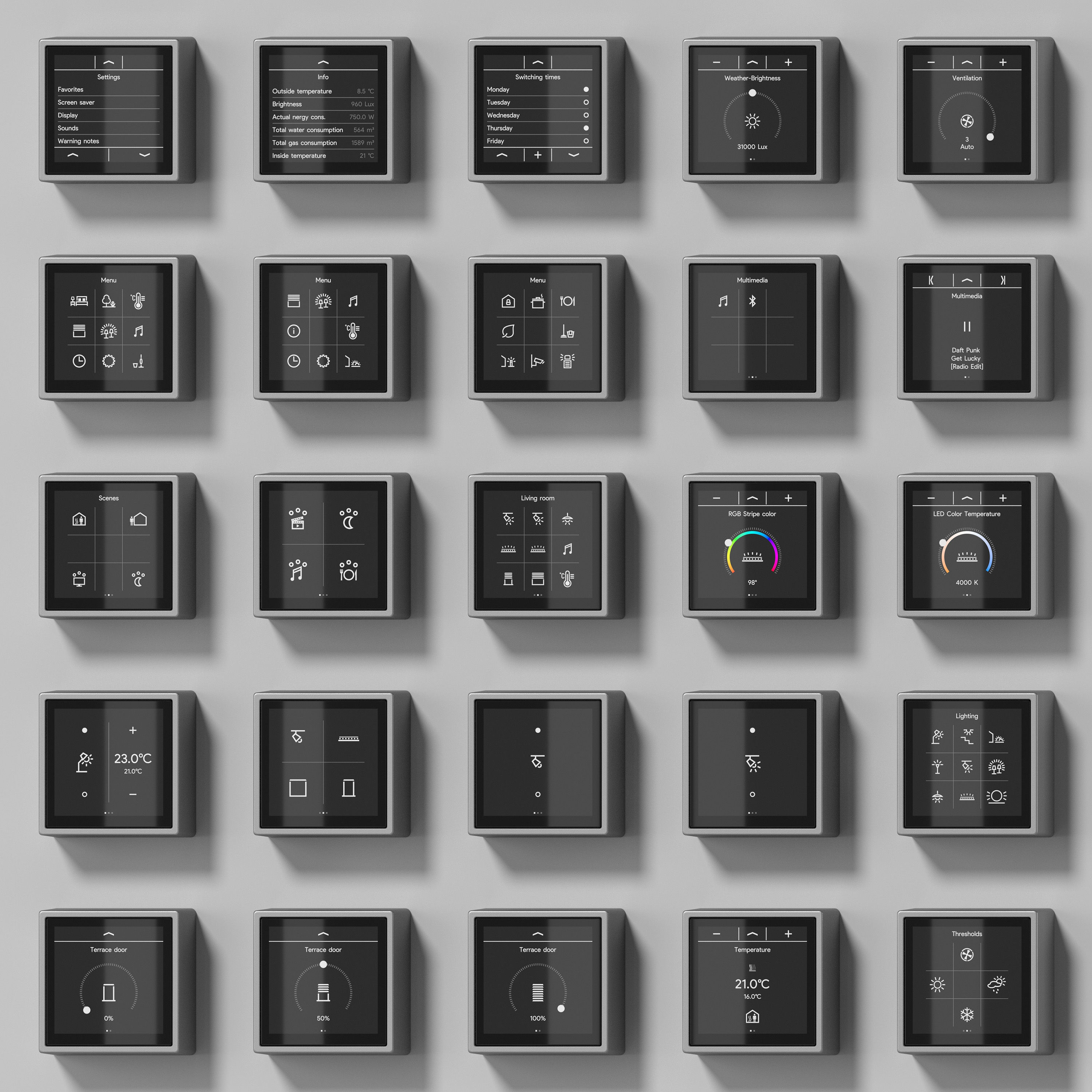 JUNG LS Cube LS Touch smart KNX kit 54 items 3D model_2