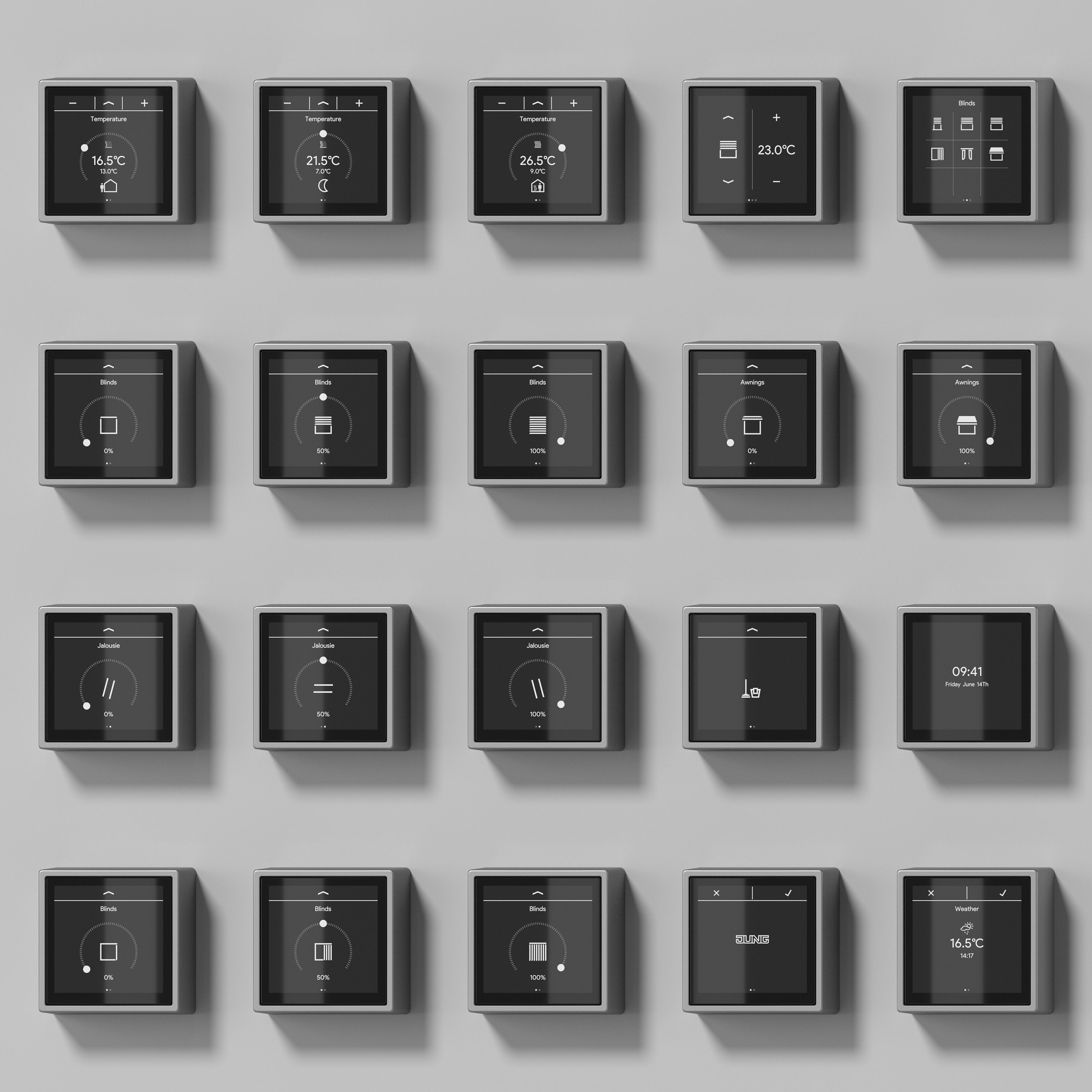 JUNG LS Cube LS Touch smart KNX kit 54 items 3D model_3