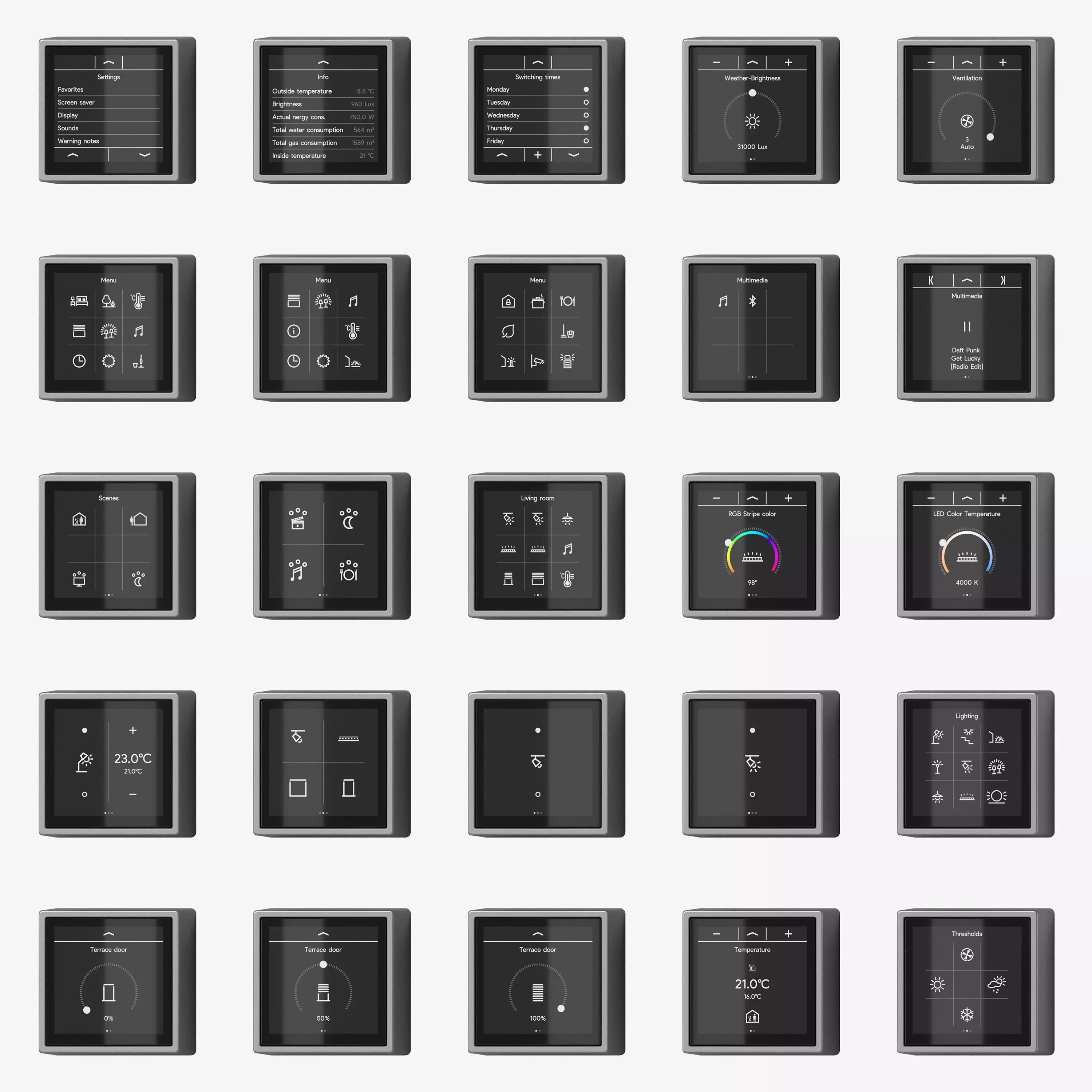 JUNG LS Cube LS Touch smart KNX kit 54 items 3D model_0