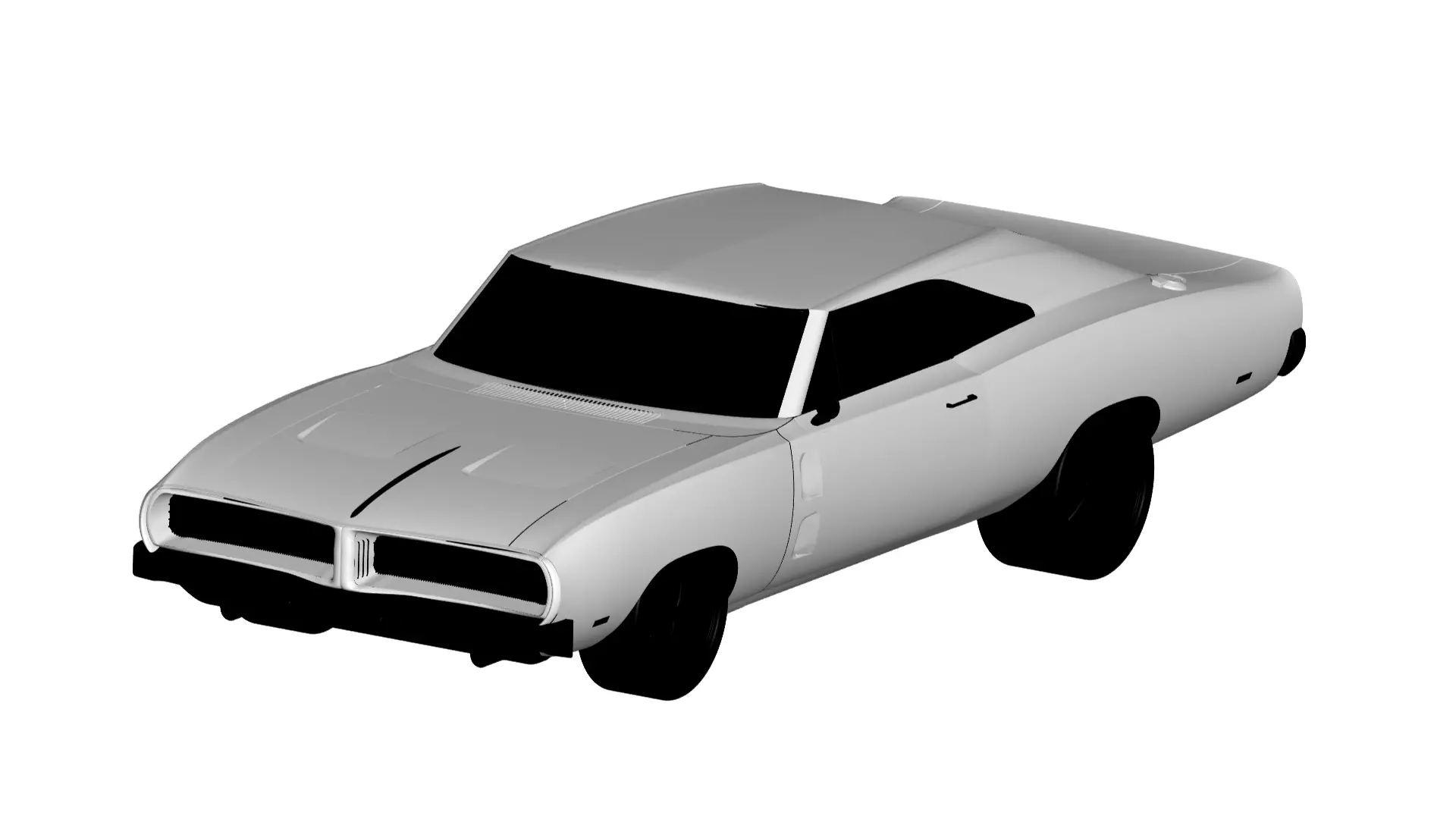 dodge charger 3D model_0