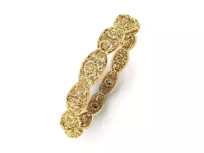 Traditional Bangle pare 3D print model